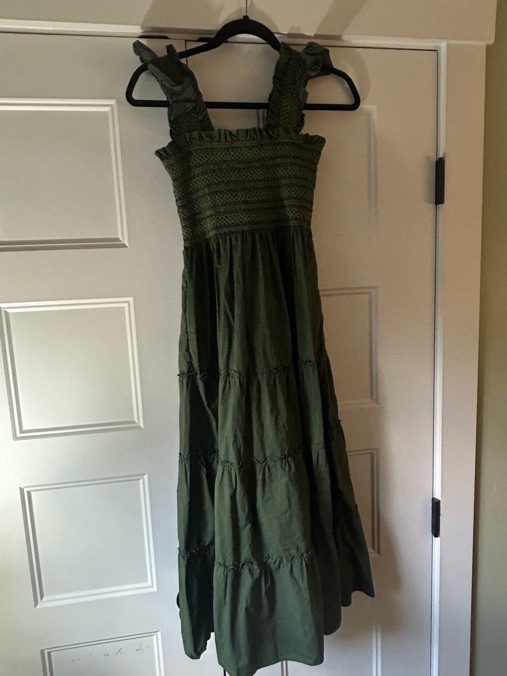 Hill House Ellie Nap Dress Leaf Green size small EUC - Picture 3 of 5